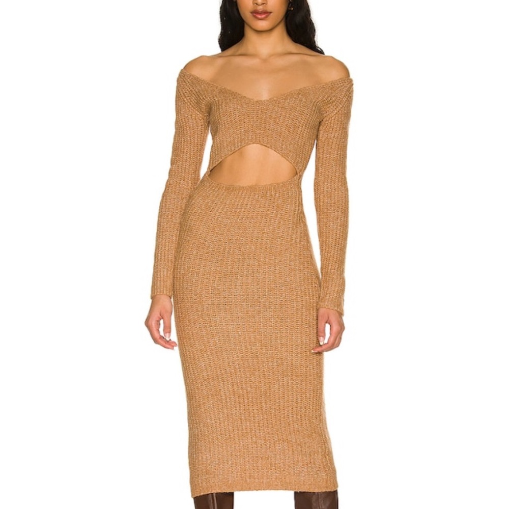 Revolve Tan Dress